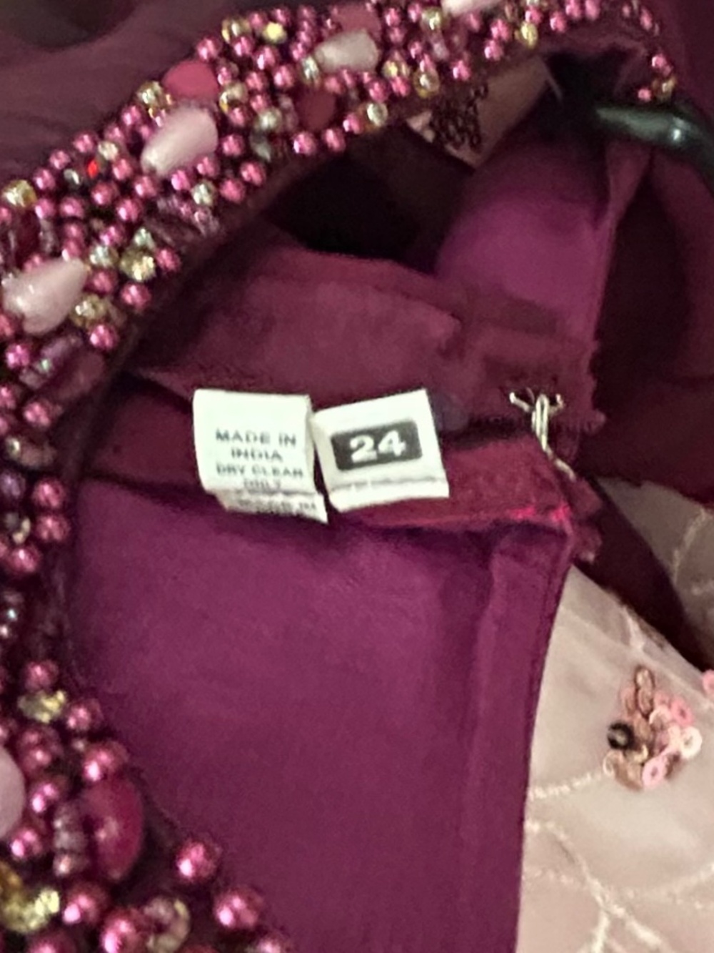 Gorgeous LittleGirl Gown embelished with beads and floral appliqués - Picture 8 of 11